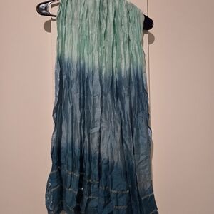 Ombre Green and Blue Scarf